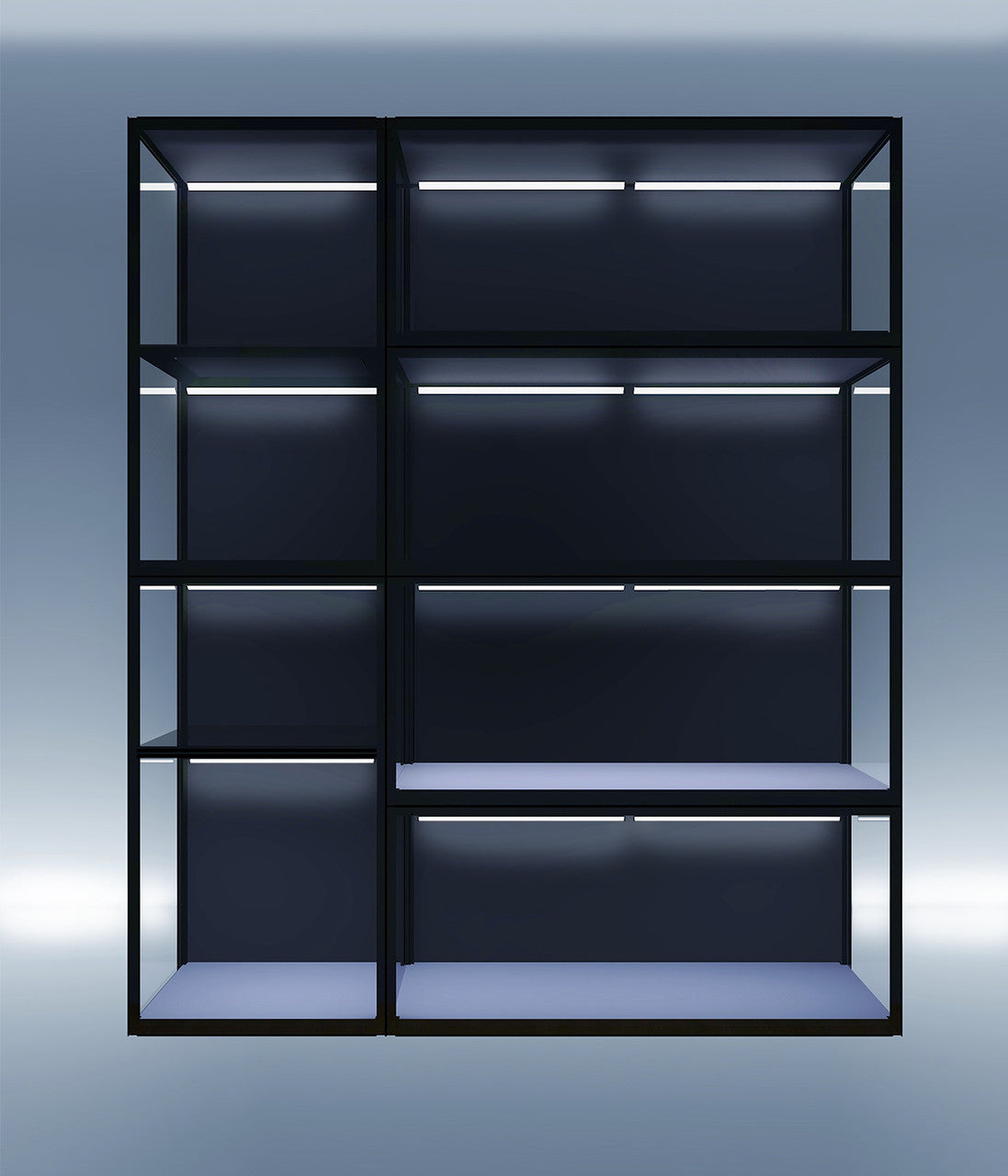 SIXTH1604 Acrylic Display Wall: Mixed Sixth Cases – MODUSPACE