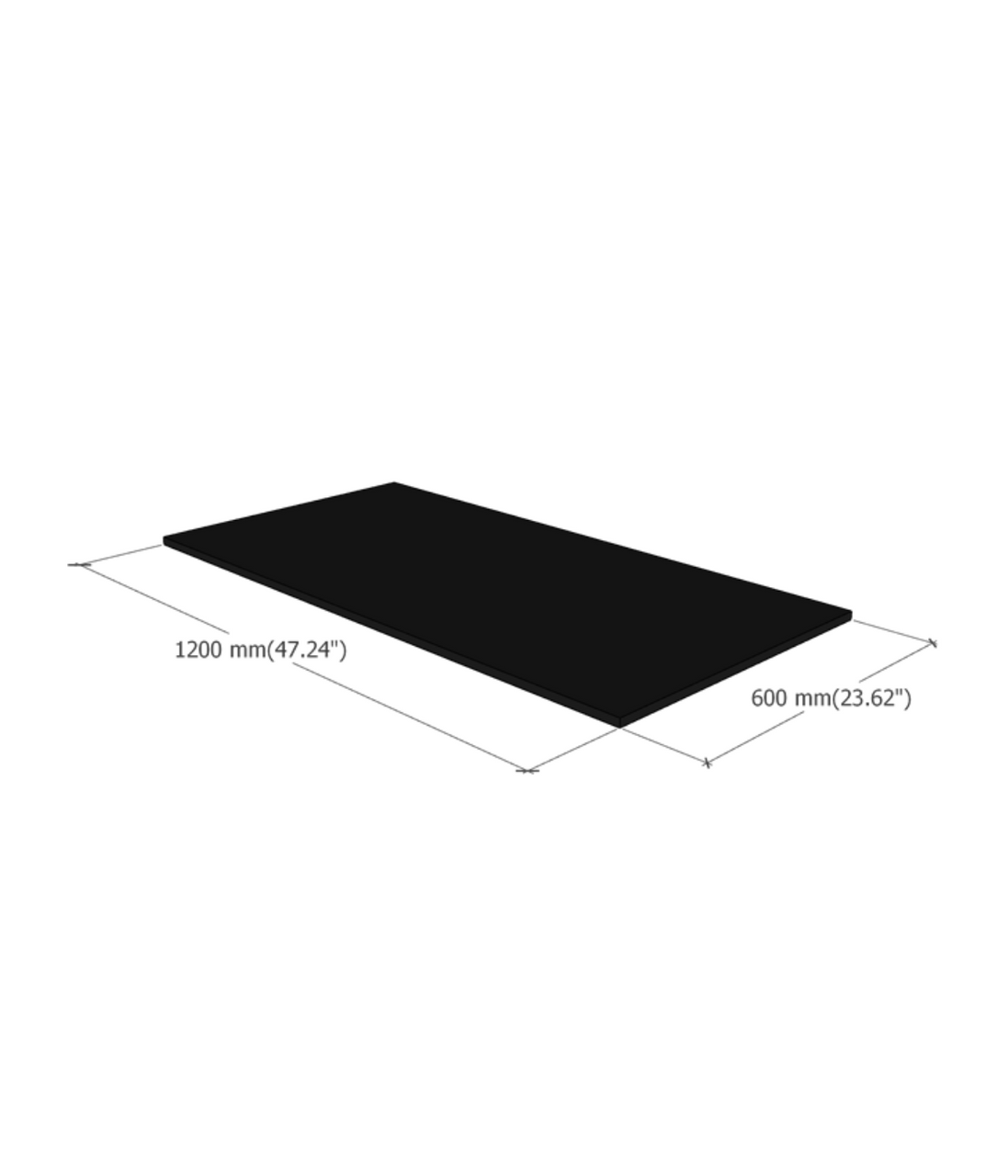 DF120 top board dimensions diagram