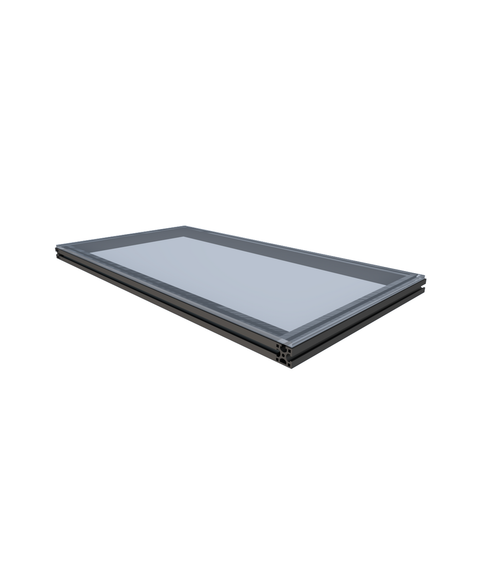 DF60 and DF130 adjustable back half shelf for Moduspace display cases