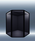DF130 45° corner tall acrylic display case for statues — Moduspace