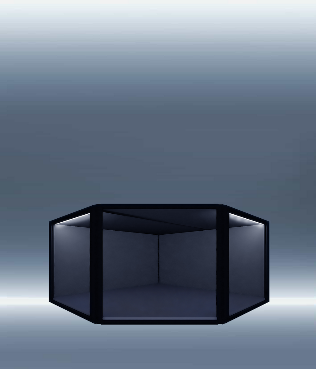 SIXTH55 45° corner acrylic display case for figures and Gundam — Moduspace
