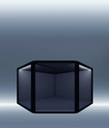 DF60 45° corner acrylic display case for statues — Moduspace
