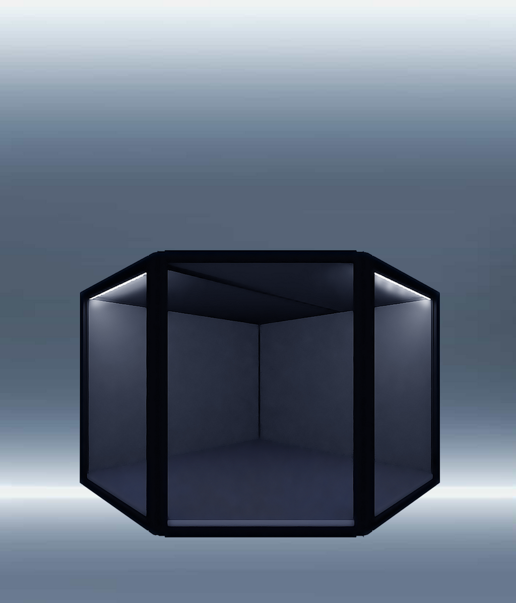 MAX70 45° corner acrylic display case for 1/4 and 1/3-scale statues — Moduspace