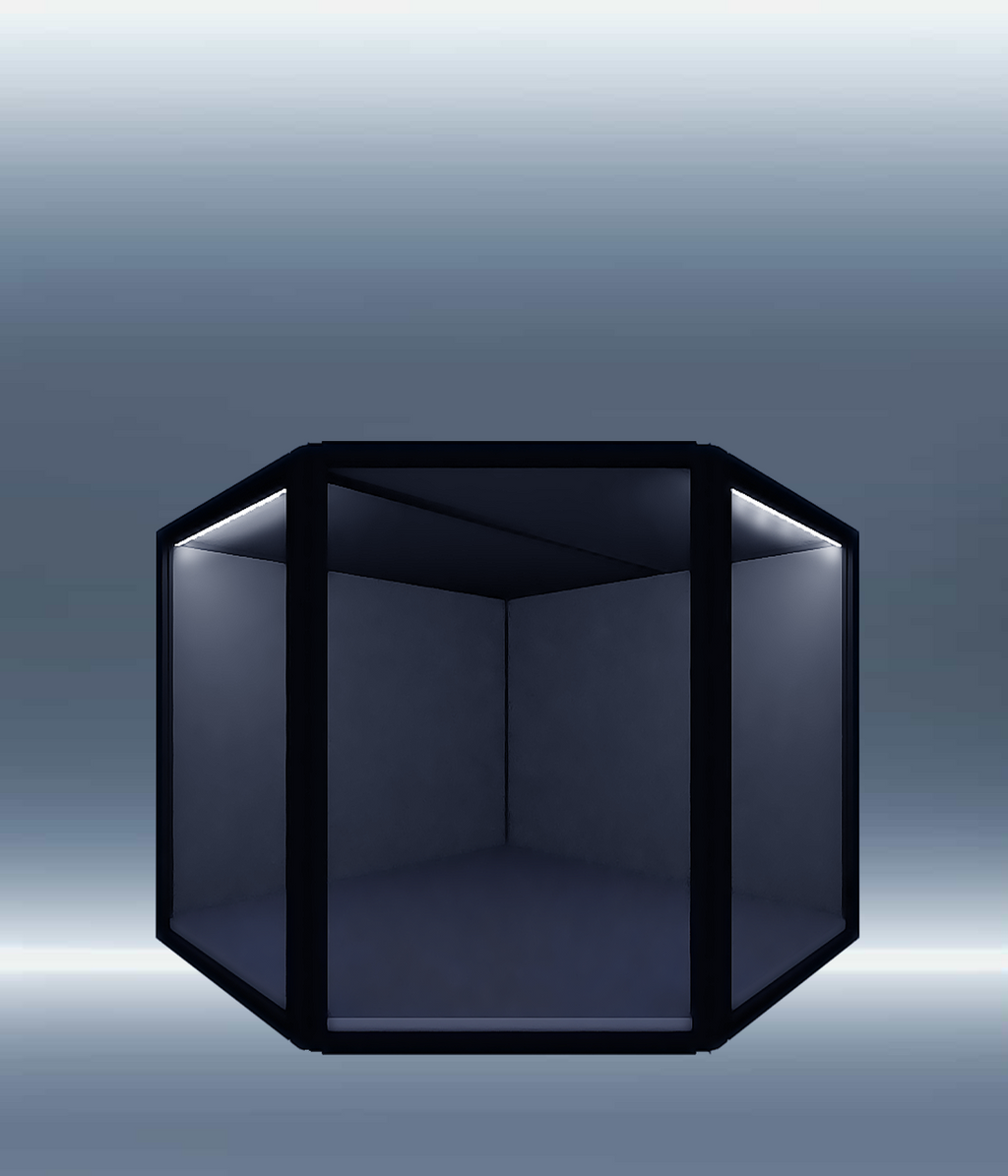 MAX70 Plus 45° corner acrylic display case for 1/3 and 1/2-scale statues — Moduspace