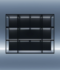 DF2401 acrylic display wall of DF120 and DF60 cases — Moduspace