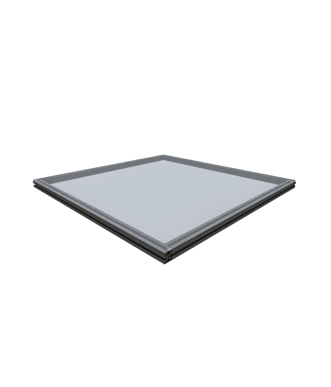 DF120 adjustable half shelf for Moduspace display cases