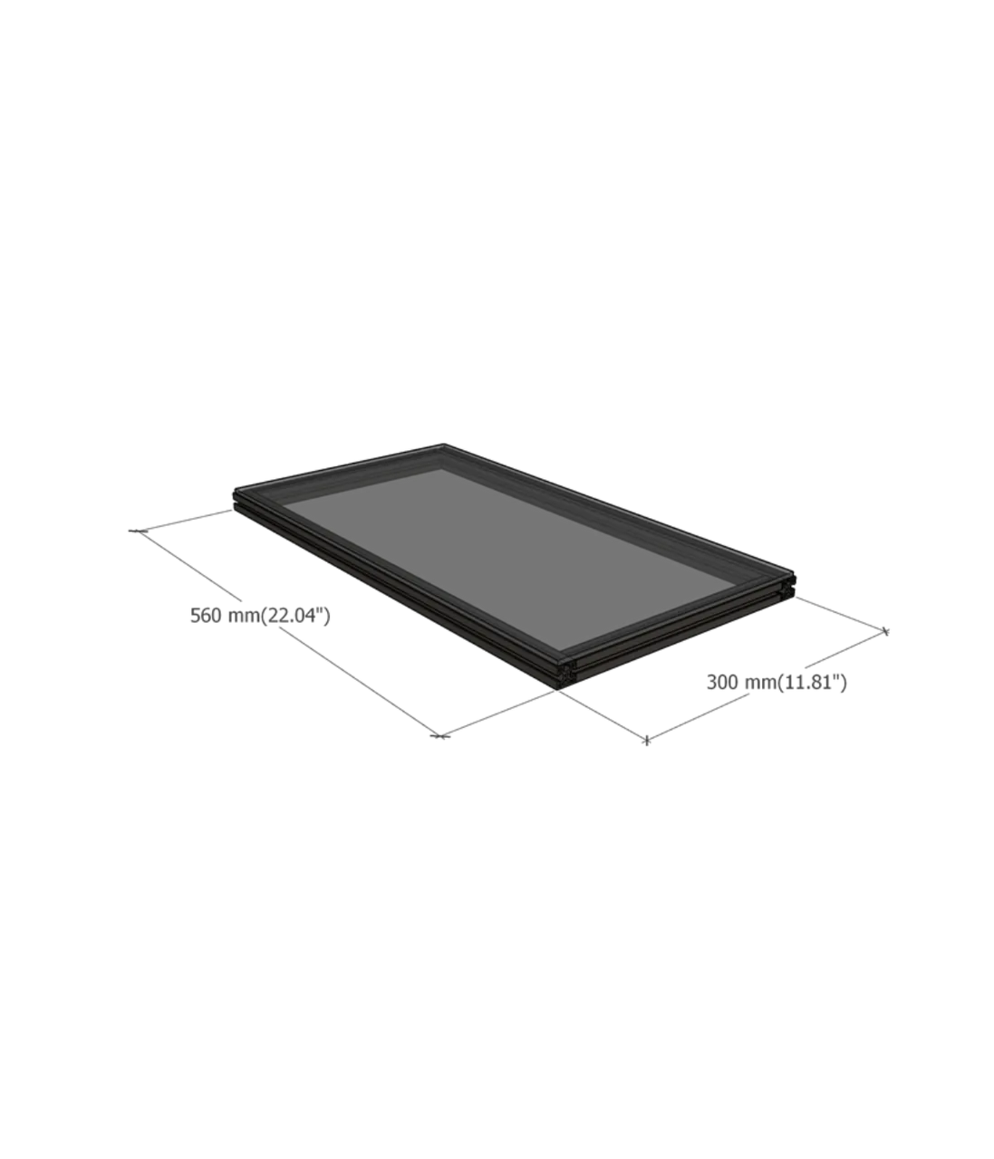 DF30 full shelf dimensions diagram