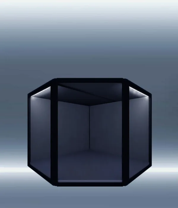 MAX70 Plus 45° corner acrylic display case for 1/3 and 1/2-scale statues — Moduspace